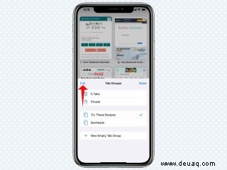 So verwenden Sie Tab-Gruppen in iOS 15 Safari 