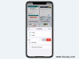 So verwenden Sie Tab-Gruppen in iOS 15 Safari 