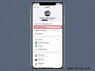 So legen Sie einen Wiederherstellungskontakt für Apple-ID-Konten in iOS 15 fest 