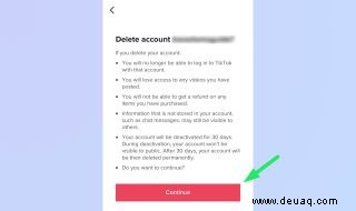 So löschen Sie ein TikTok-Konto 