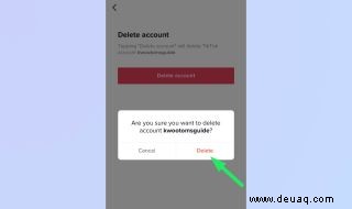 So löschen Sie ein TikTok-Konto 