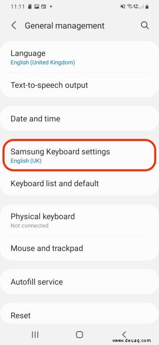 So ändern Sie die Tastatursprache auf Android 