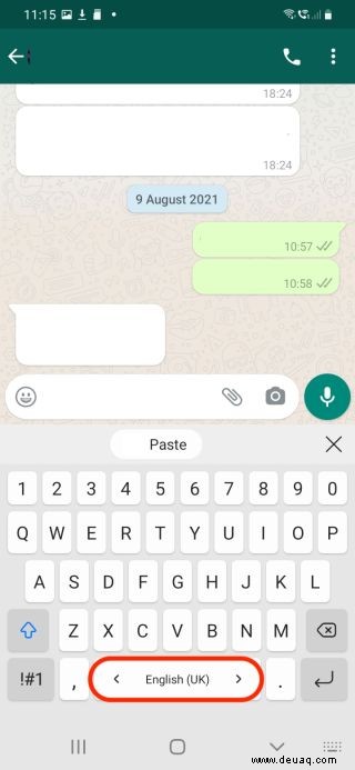 So ändern Sie die Tastatursprache auf Android 