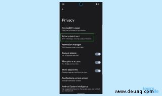 So verwenden Sie das neue Datenschutz-Dashboard auf Android 12 