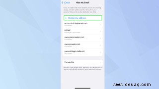 So verwenden Sie „Meine E-Mail verbergen“ in iOS 15 