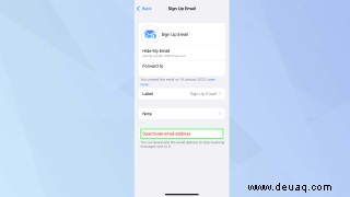 So verwenden Sie „Meine E-Mail verbergen“ in iOS 15 