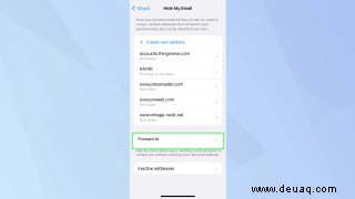 So verwenden Sie „Meine E-Mail verbergen“ in iOS 15 