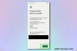 So setzen Sie ein Android-Telefon zurück 