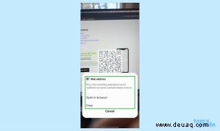 So scannen Sie QR-Codes auf dem Samsung Galaxy S22 