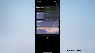 So aktivieren Sie Wetterwarnungen auf dem iPhone 