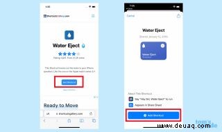 So spritzen Sie mit einem Siri-Shortcut Wasser aus einem iPhone aus 