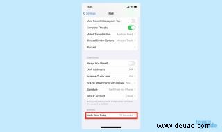 So entsenden Sie eine E-Mail in iOS 16 Mail 