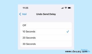 So entsenden Sie eine E-Mail in iOS 16 Mail 
