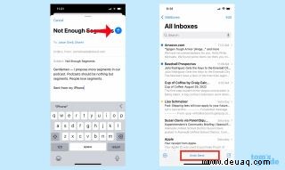 So entsenden Sie eine E-Mail in iOS 16 Mail 