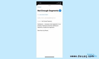 So entsenden Sie eine E-Mail in iOS 16 Mail 