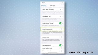 So deaktivieren Sie Lesebestätigungen auf dem iPhone 