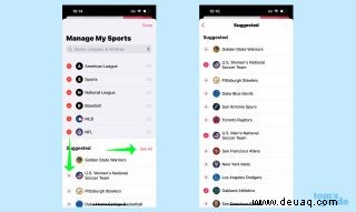 So richten Sie My Sports in der iOS 16 News-App ein 