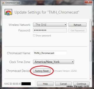 So setzen Sie Google Chromecast auf die Werkseinstellungen zurück 