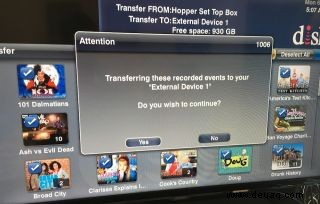 So übertragen Sie Dish DVR-Aufnahmen auf einen neuen Hopper 