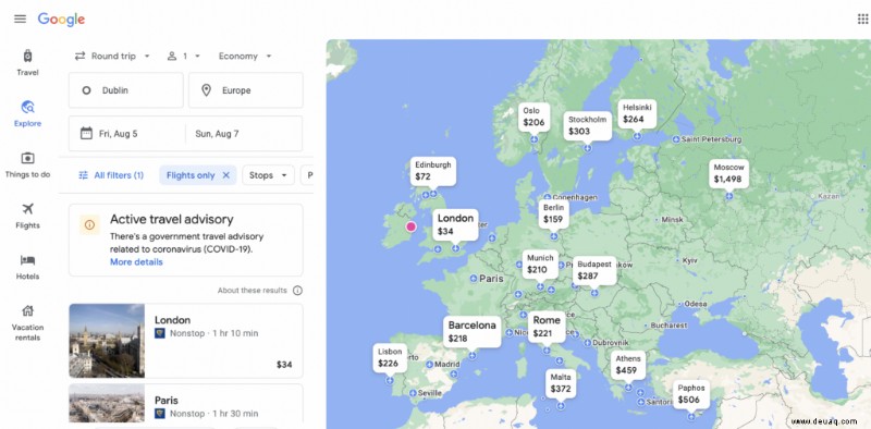 Beste Reise-Websites im Jahr 2022:Liste der Top-Websites für Reisen 