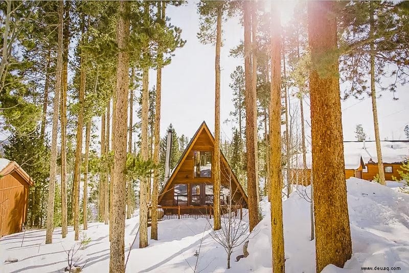 15 coolste Airbnbs in Colorado:Wunderschöne Baumhäuser, Hütten + Lodges 