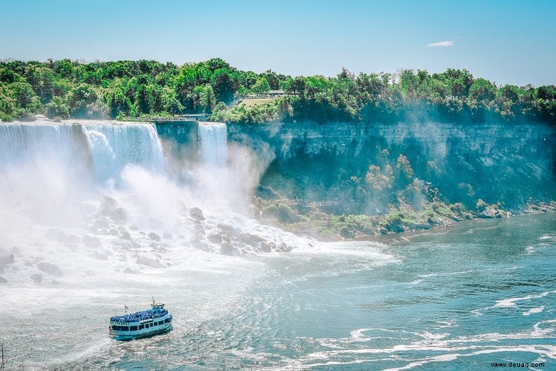 Interessante Fakten über die Niagarafälle, die Sie inspirieren werden:USA + Kanada 