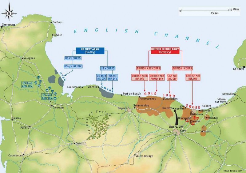 Touring Normandie Strände:Meine amerikanische Erfahrung 