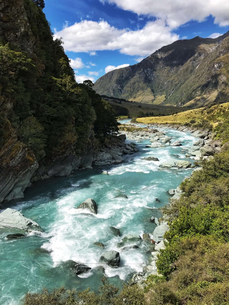 Wandern auf dem Rob Roy Glacier Track 