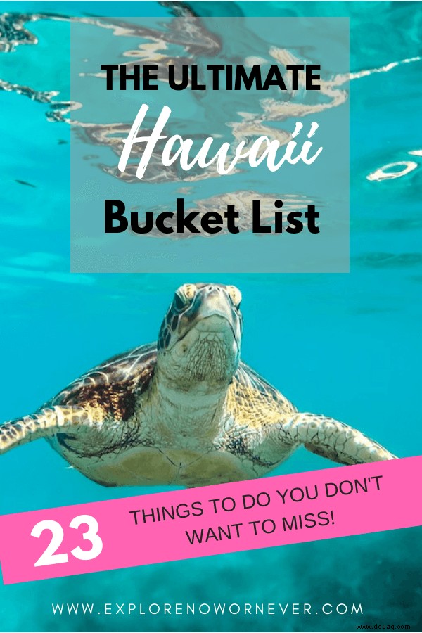 Die ULTIMATE 2022 Hawaii Bucket List:23 erstaunliche Dinge zu tun! 