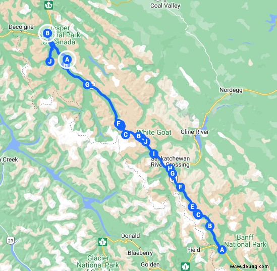 23 Haltestellen auf Kanadas Icefields Parkway, die Sie nicht verpassen sollten! 