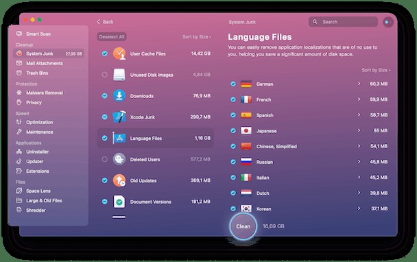 So löschen Sie nutzlose Sprachen auf Ihrem Mac 