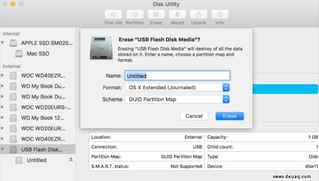 So installieren Sie Mac OS sauber von USB 