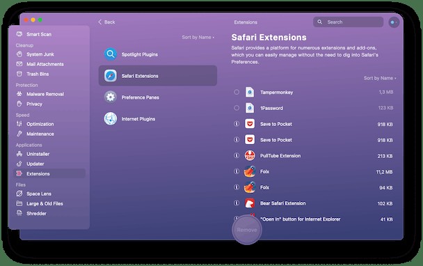 So entfernen Sie Plugins und Erweiterungen auf Ihrem Mac 