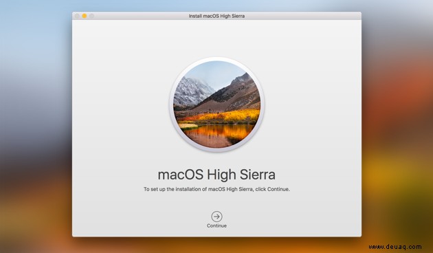 So aktualisieren Sie Ihr MacBook auf macOS High Sierra 