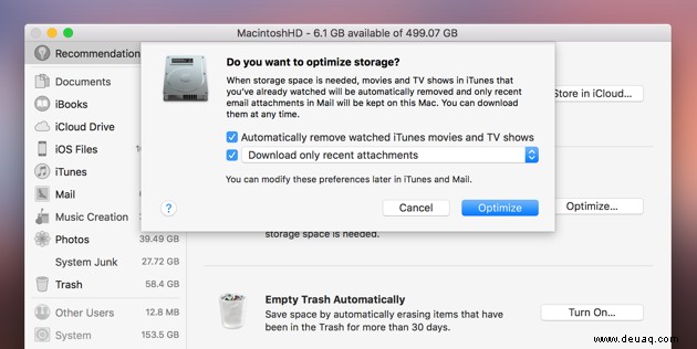 macOS Sierra läuft zu langsam:So beschleunigen Sie es 