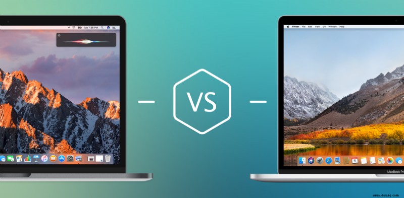Vergleichstest zwischen macOS High Sierra und macOS Sierra 