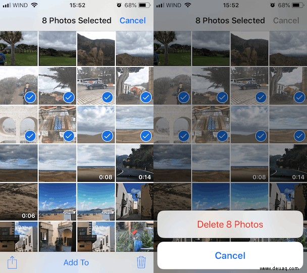 So löschen Sie Fotos von Ihrem iPhone:Die vollständige Anleitung 