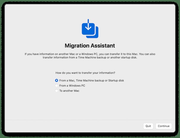 So übertragen Sie Dateien mit dem Migrationsassistenten auf einen neuen Mac 