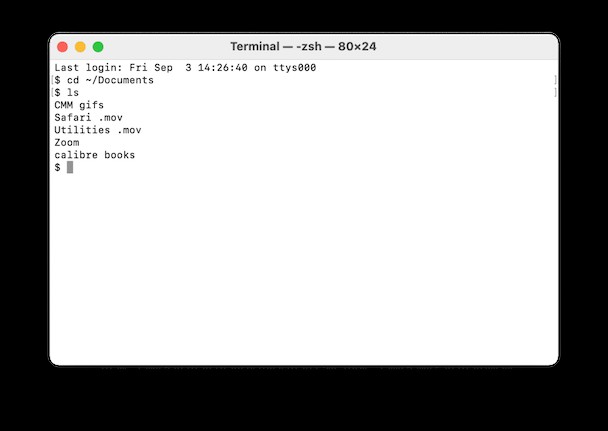 So verwenden Sie die Terminal-Befehlszeile in macOS 