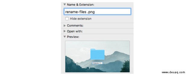 So benennen Sie mehrere Dateien gleichzeitig auf dem Mac um 