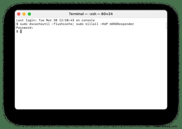 So leeren Sie den DNS-Cache auf dem Mac 