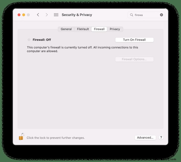 Was passiert, wenn Sie die Firewall für Mac aktivieren oder deaktivieren? 
