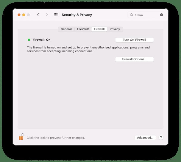 Was passiert, wenn Sie die Firewall für Mac aktivieren oder deaktivieren? 
