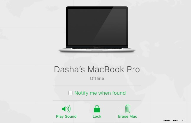 Verfolgen Sie ein gestohlenes MacBook mit dem Dienstprogramm „Find My Mac“. 