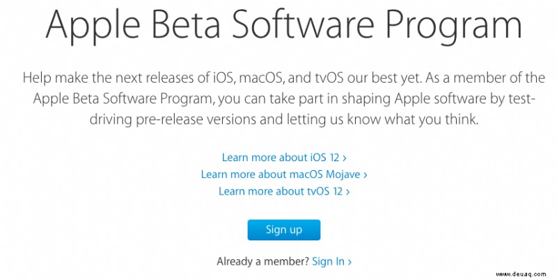 So laden Sie die öffentliche Betaversion von macOS Mojave herunter und installieren sie 