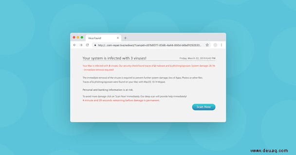 So gehen Sie vor, wenn Sie eine gefälschte Virenwarnung sehen 