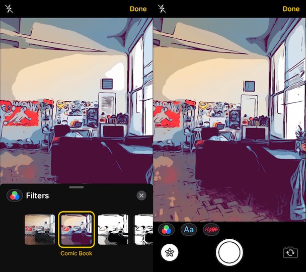 Native iPhone-Kamerafilter und -effekte, um Ihre Fotos aufzupeppen 