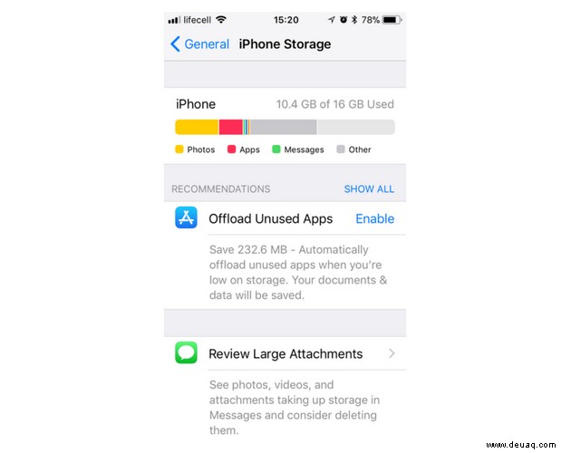 So geben Sie iPhone-Speicher frei 