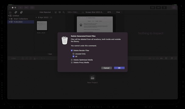 So beschleunigen Sie die langsame Verarbeitung von Final Cut Pro 