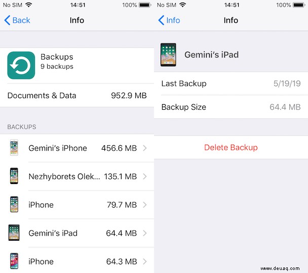 So löschen Sie das iCloud-Backup auf dem iPhone 